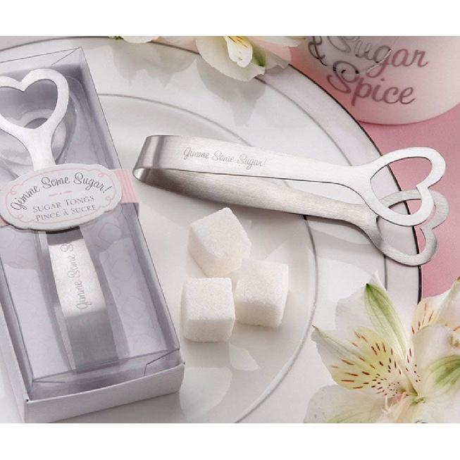 Sugar Tongs Set of 3,Stainless Steel Shape of Heart Sugar Cube Tongs,Also used as ICE Tongs Kitchen Clips Food Tongs Perfect for Tea Party Wedding