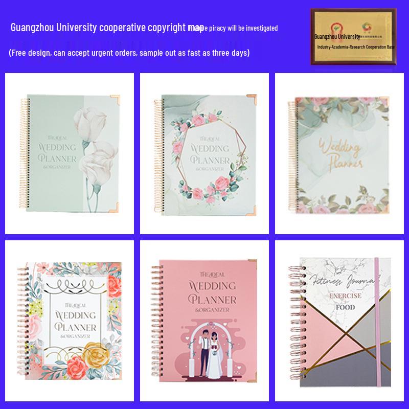 Pre-Wedding Planner Spiral Notebook with Floral Cover