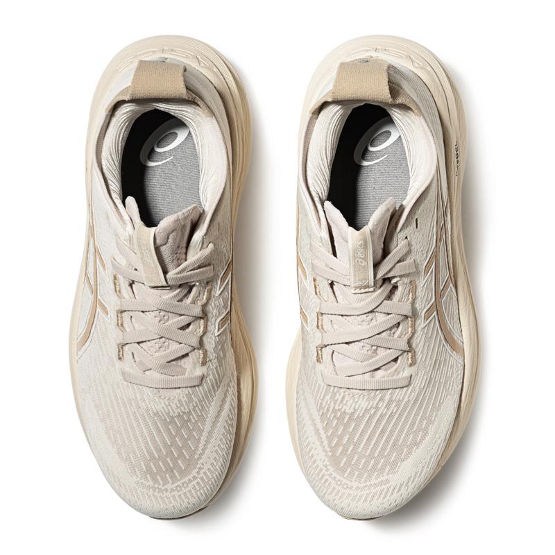 Asics Gel Nimbus 27 Bjørk Dame Sneakers Krem Fjærgrå 1012B872-200
