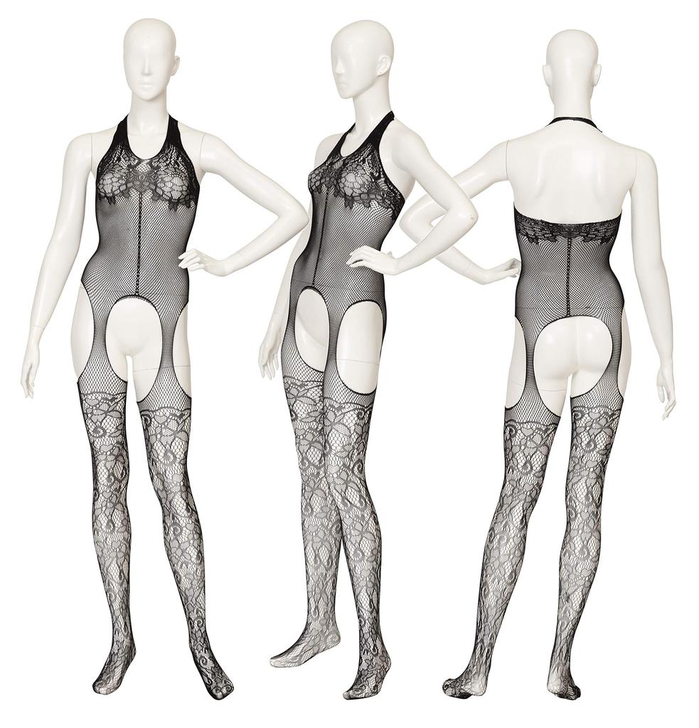 Clearstone SecretLily Cosplay Halloween Lacy Garter Tights Black Women's