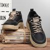 New Autumn Workwear Style Martin Boots, Casual Sports Work Footwear, Waterproof Thick-soled Wear-resistant High-top Fleece-lined Boots