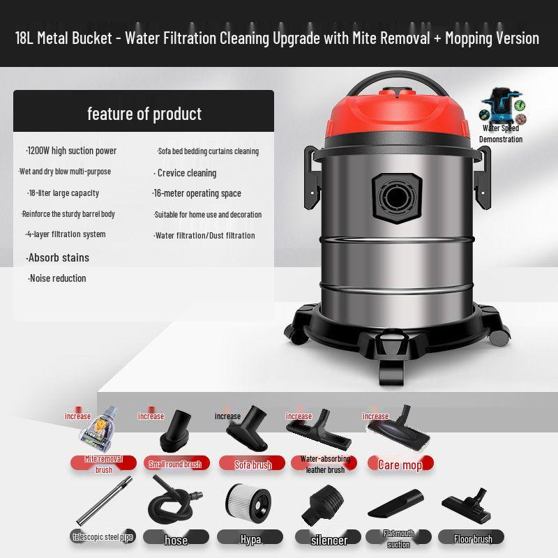 High-Power Cordless Vacuum: Compact, Strong Suction for Home, Car, Industrial Use, Automatic Dust Collection