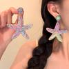 Beach Vintage Styles Starfish Earrings Portable Geometric Dangle Earrings for Trendy Women Party Fashion Accessories