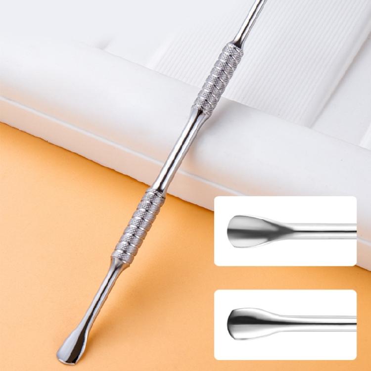 Cuticle Pusher Stainless Steel Nail Polishs Remover Metal Spatula Cuticle Pusher