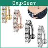 Dazzling Stainless Steel Belly Button Stud With Round Cz Stone Stylish Piercing Accessories