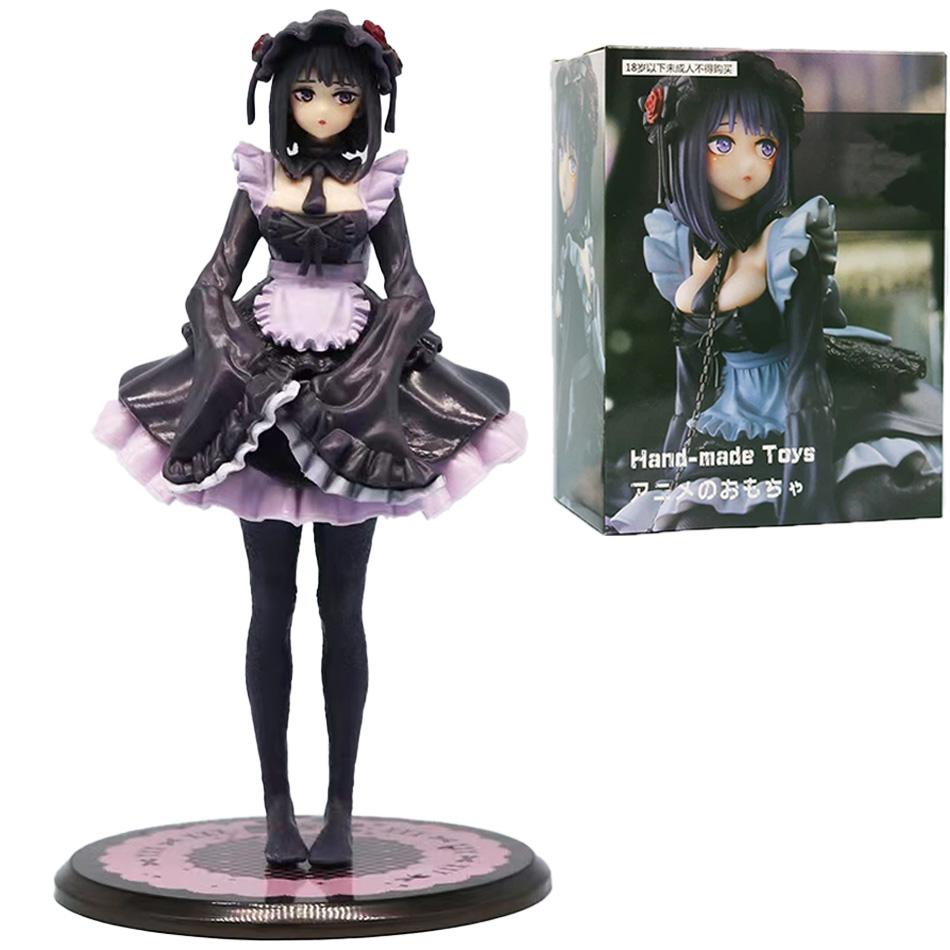 My Dress-Up Darling Zwei Anime-Figuren Schwarzes Dienstmädchen-Outfit Kitagawa Marin Actionfigur Shizuku Kuroe Figur Sammlermodell Spielzeug
