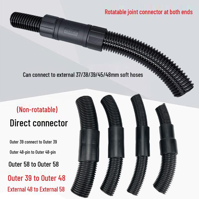 Jieba Vacuum Hose Swivel Joint Pipe Connector Adapter