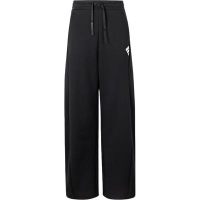Fustl W Knpt Brand Logo Lace-Up Mid-Rise Straight Leg Casual Pants Women Bottoms Black KA0721