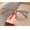 Transparent Glasses Pc Material Blue Light Blocking Glasses Retro Glasses Ultra-Light For Man Woman Office