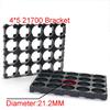 21700 Battery Holder Bracket Cell Safety Anti Vibration Plastic Brackets For 21700 Batteries Diameter 21.2mm Hole Pitch 23mm