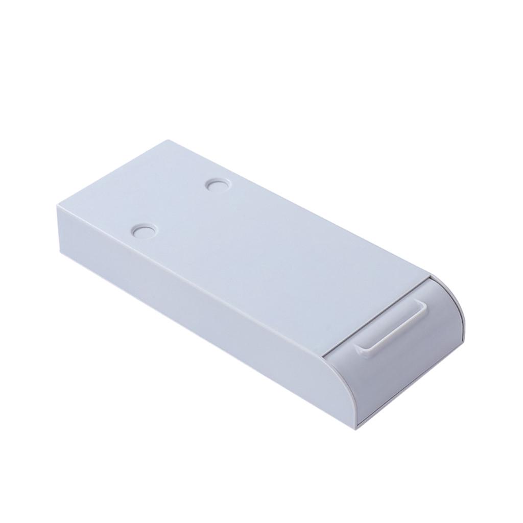 cassetto autoadesivo bianco, confezione da 2 ufficio scuola matite Organizer sotto la scrivania cassetto portaoggetti nascosto sotto la scrivania per trucco