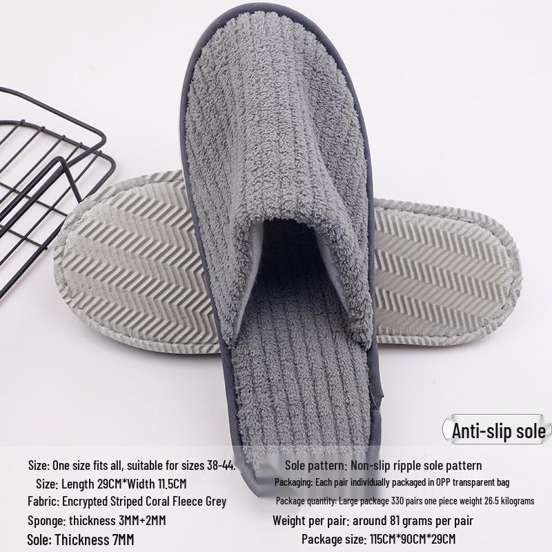 Disposable Non-slip Slippers for Hotels, B&Bs, and Beauty Salons