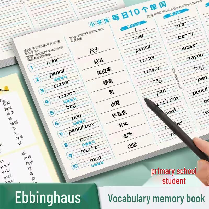 Elementary Vocabulary Guide: Master 10 Words Daily with Ebbinghaus Memory Techniques