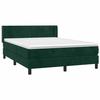 Maison Exclusive - Sommier à lattes de lit et matelas Vert foncé 140x200cm Velours