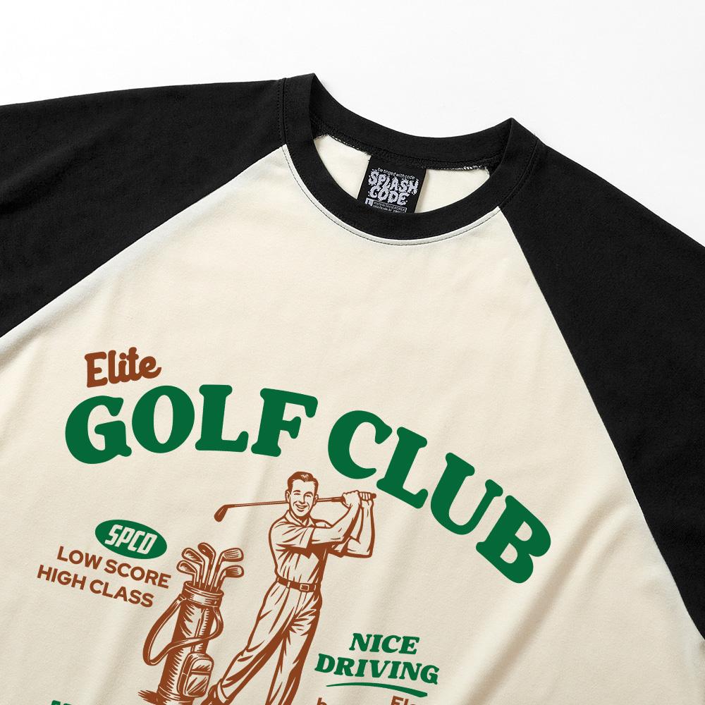 Seupeullaesikodeu Raglan Long Sleeve Cream - Elite Golf Club
