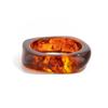 Irregular Coffee Resin Patchwork Smudge Wide Bracelet Autumn Winter Sweater Metal Bangle for Women Girl Vintage Trendy Jewelry