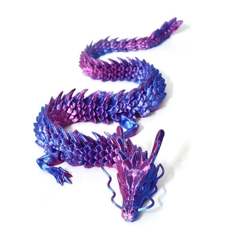 1/2PCS 3D Printed Dragon with Egg Articulated Dragon Full Body Joints Can Move Rotatable Articulated Desktop Creative Kids Toys