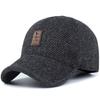 Unisex Letter Label Baseball Caps Winter Thicken Warm Hats Outdoor Adjustable Casual Hats Hip Hop Caps