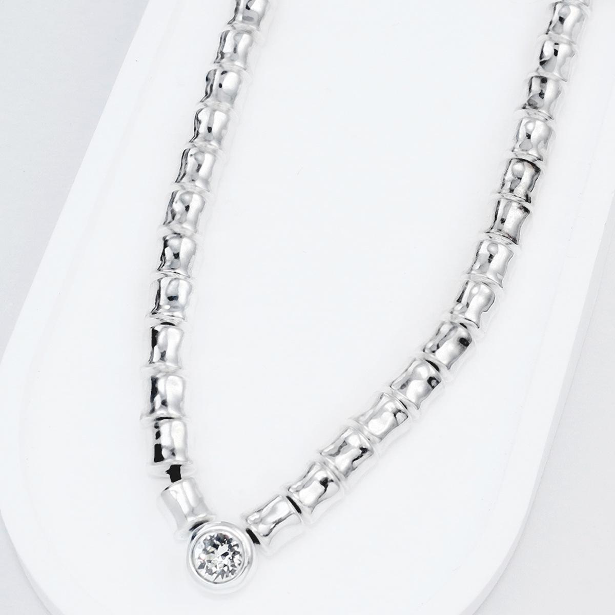2025 UNOde50 Bamboo Weave Retro Bubble Necklace - Unique Gift for Women 47+6cm