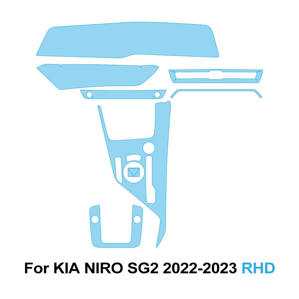 Car Interior TPU Protector Film for Kia Niro SG2 2025 2025 Anti-scratch Navigation Center Console Dashboard Pre-cut PPF Film for Kia Niro SG2