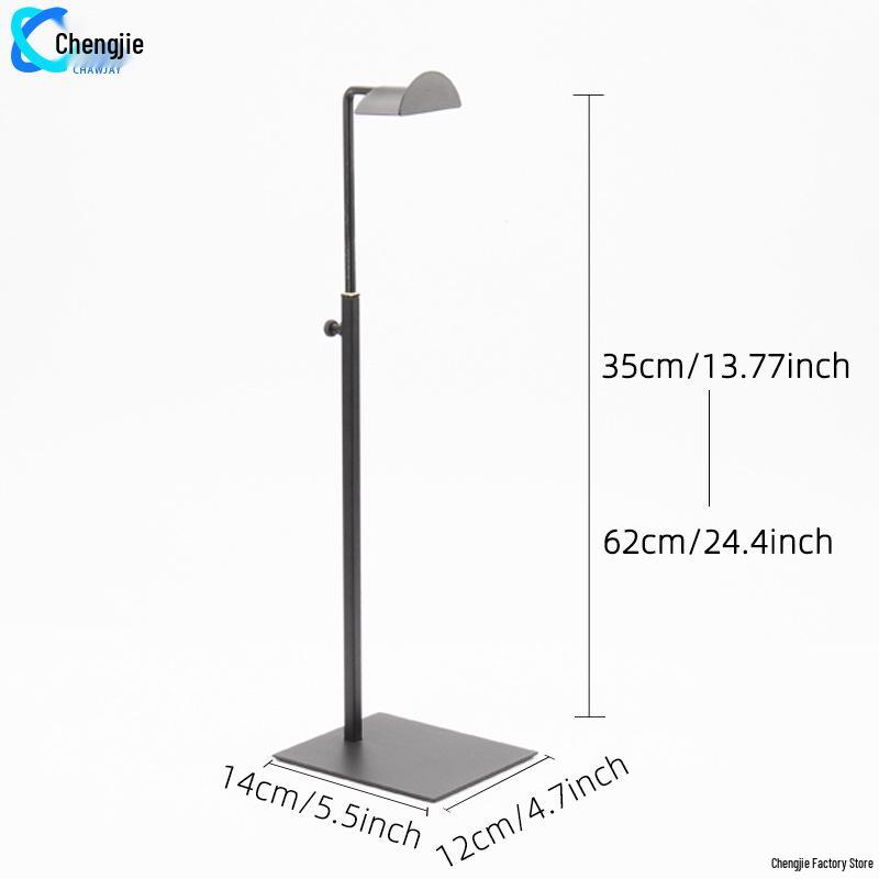 Adjustable Stainless Steel Floor-Standing Bag Display Stand for Women's Bags