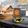 120W 12V Ohřívač Odmrazovač do Auta, Výkonný Elektrický Odmlžovač Skel Pro Rychlé Zimní Vytápění Přes Zapalovač