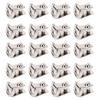 20 Pcs D Ring Rivet 15x8.5mm Zinc Alloy Iron D Ring Stud Screw for Handbag Backpack Pet Collar Leather Jacket