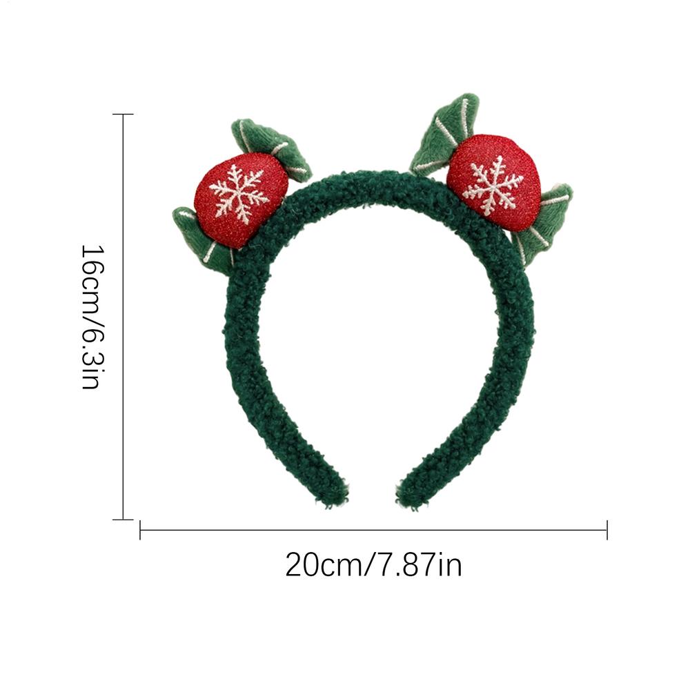 

Christmas Headbands For Women Plush Hairband Headpiece Headwear Christmas Headpiece Women Girls Party Festival Winter зелений