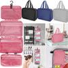 Large Hanging Hook Toiletry Bag Travel Folding Waterproof Handbag Makeup Cosmetic Razor Storage Organizer Case Bathroom Supplies
