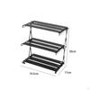 Camping Folding Storage Rack Organizer 3 Tiers Folded Metal Display Shelf for Outdoor