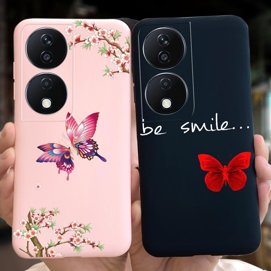 Cool Fashion Moon Printed Case For Honor X7b Candy Color Soft Silicon TPU Shockproof Phone Cases For HonorX7b X 7B 4G CLK-LX2