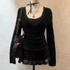 Trendy Striped V-Neck Hooded Pullover Sweater