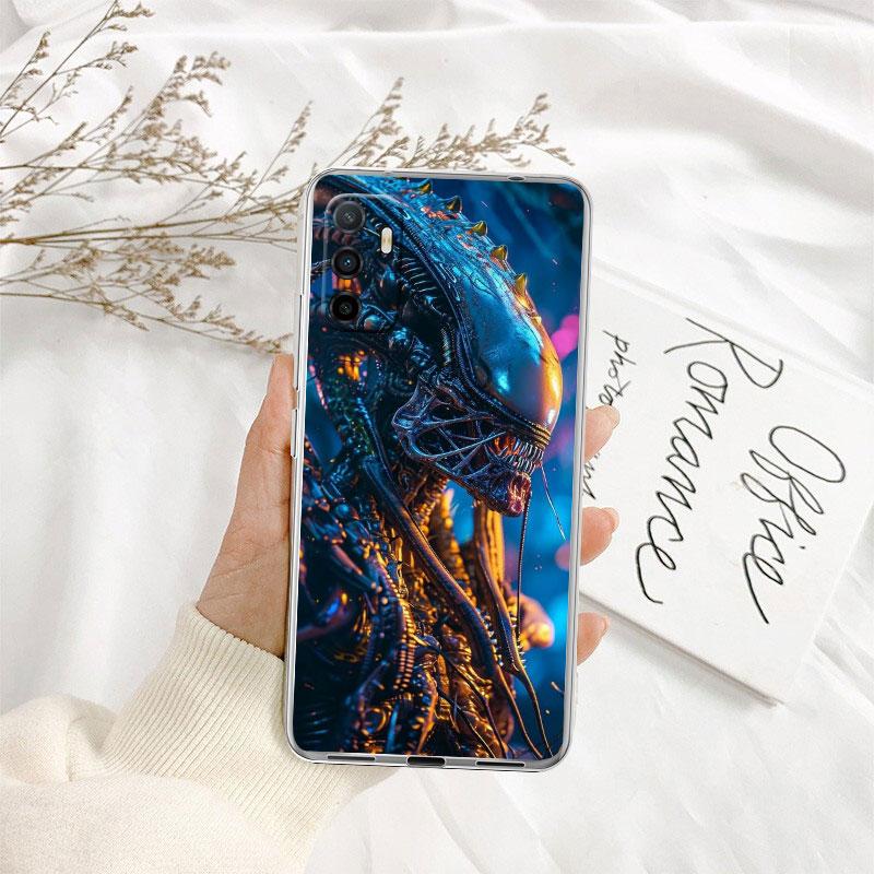 Aliens vs Predator Xenomorph Transparent Phone Case for Motorola Moto Edge 20 30 40 50 S30 Fusion Ultra Pro Neo Lite + G200 G23