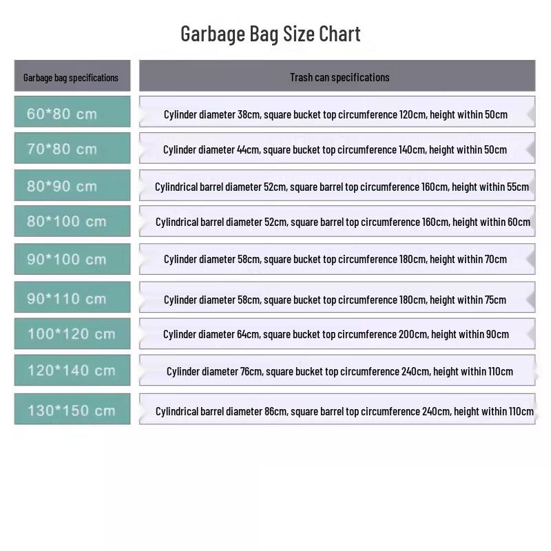 NHZHIW 90x100cm Thick Black Garbage Bags