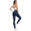 European & American Style High-Waisted Pocket Denim Yoga Pants