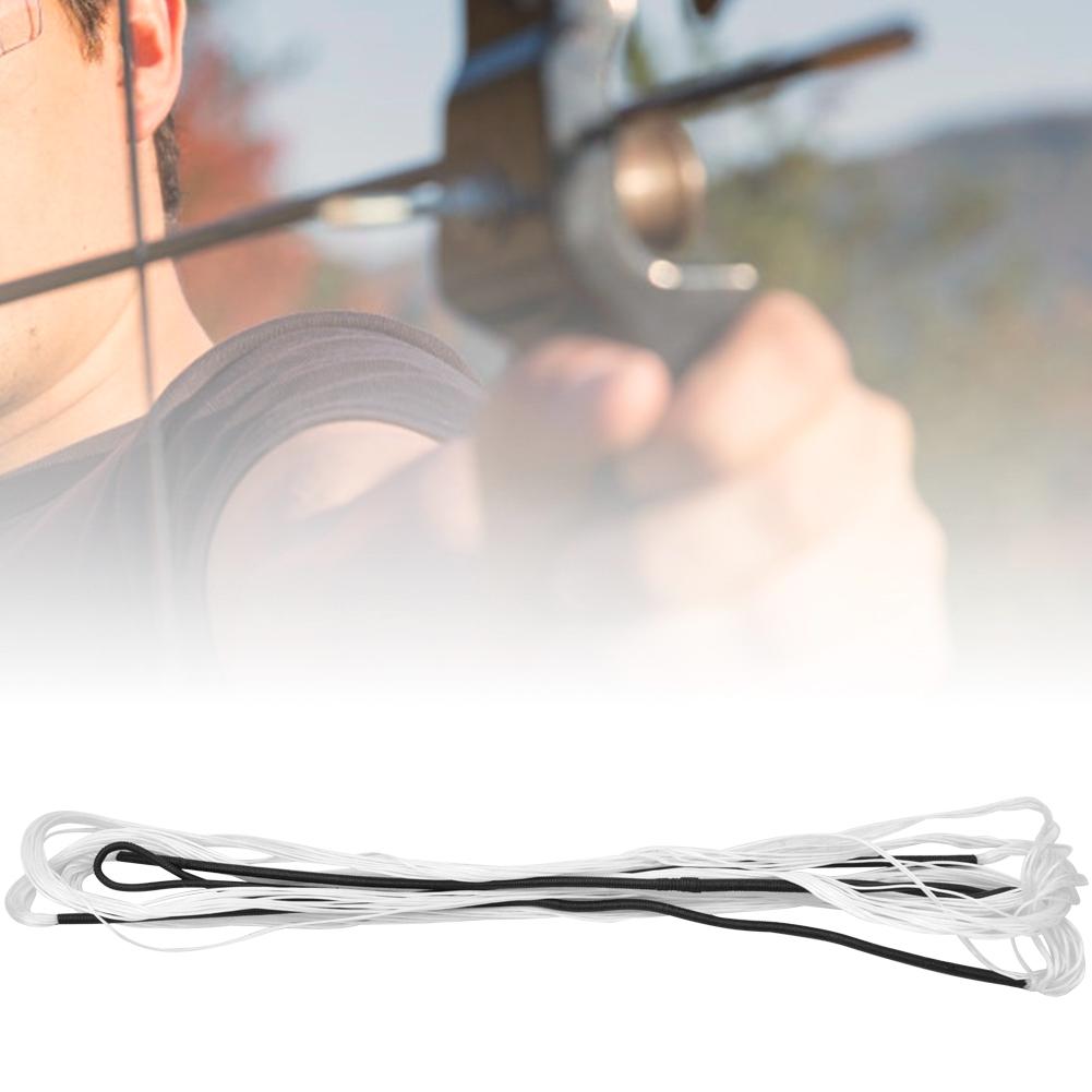 1 pcs Nylon Universal Archery Bowstring Bow String for Recurve Bow Hunting Tackle Accessory(black&white 70 inches)