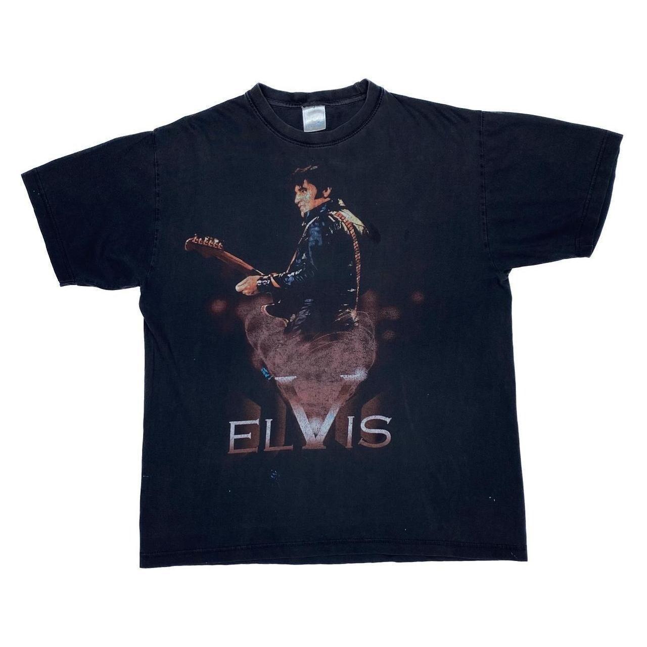 Vintage ELVIS PRESLEY Tribute Rock N Roll Music Band Distressed T-shirt Medium S