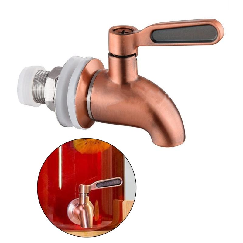 Stainless Steel Wine Barrels Faucet Tap Leak Proof Easy Installs Beverage Flows Control Spigot For Brewing Container