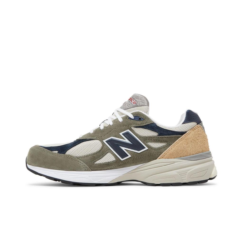 New Balance 990v3 Made in USA 'Olive' (Unisex) Grey / Blue Running Shoes M990TO3