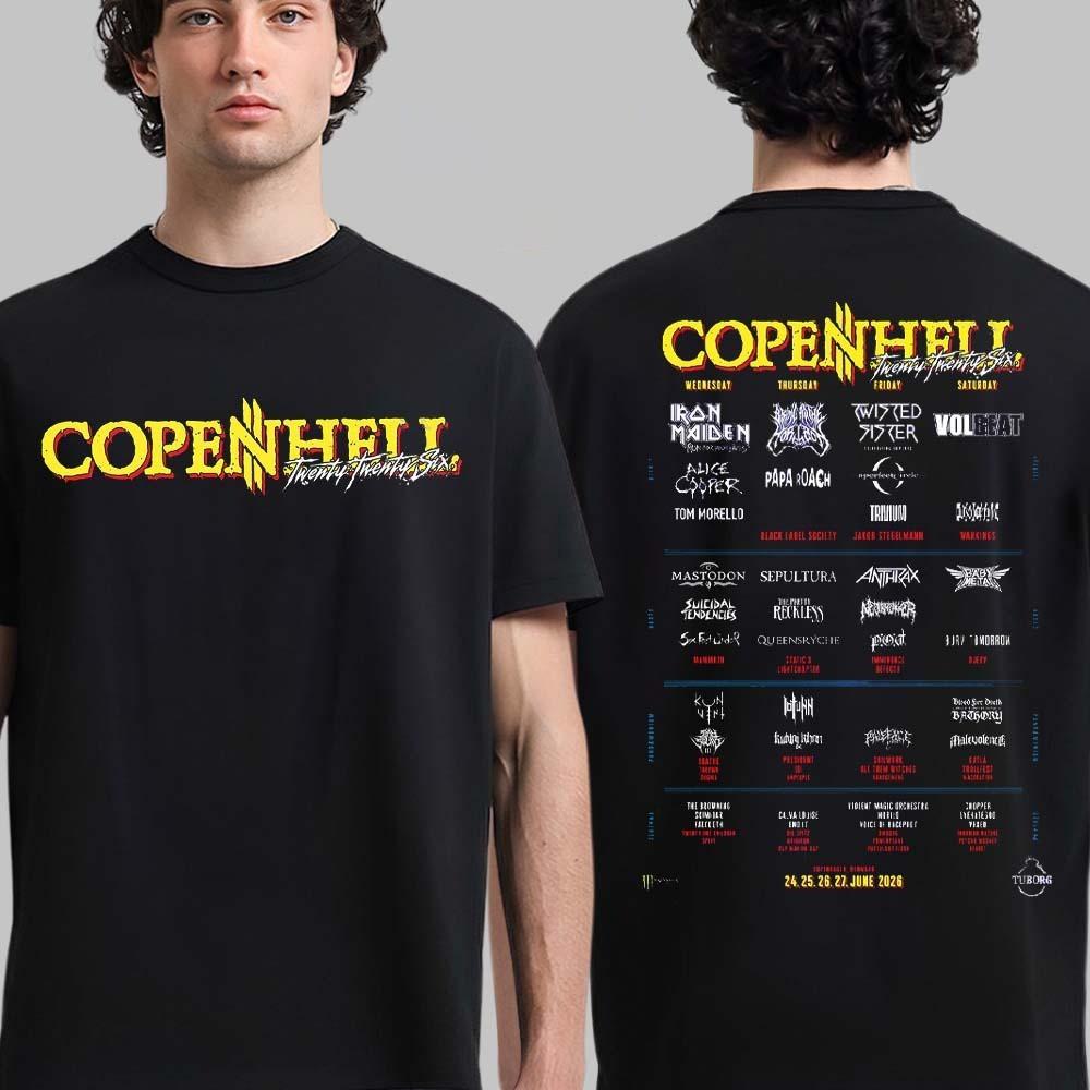 

Copenhell Festival 2026 Full Lineup Copenhagen Denmark On 24 25 26 27 June Shirt 2XL