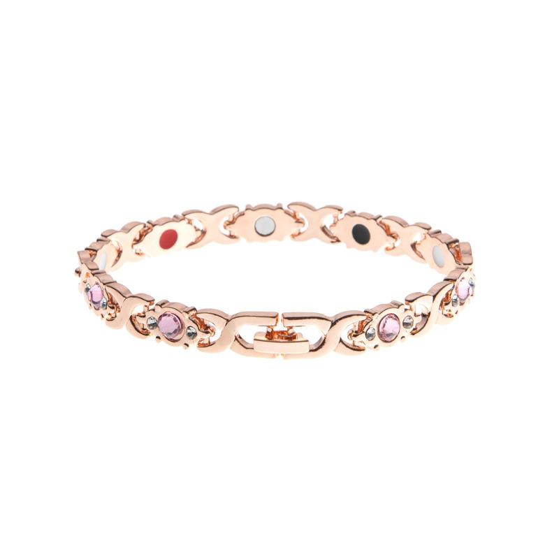 Hot Selling Fashion Womens Magnet Bracelet Micro Inlaid Diamond Trendy Jewelry