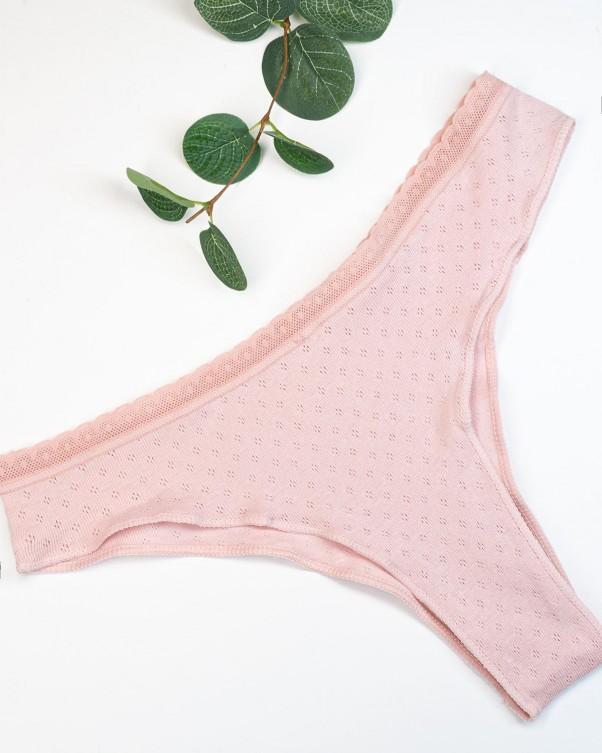 ISSA Plus perforerad bomullsbikini