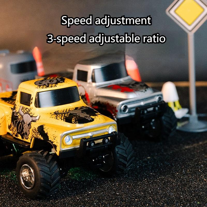 New 2.4G Ratio Mini Monster Remote Control Car For Children, Remote Control Racing Lights For Boys, Birthday Gift