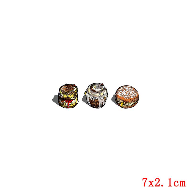 Cartoon Food Patch Iron On Transfer For Clothing Fruit Thermal Transfer For Clothes Vinyl Applique Thermo Sticker On Clothes DIY