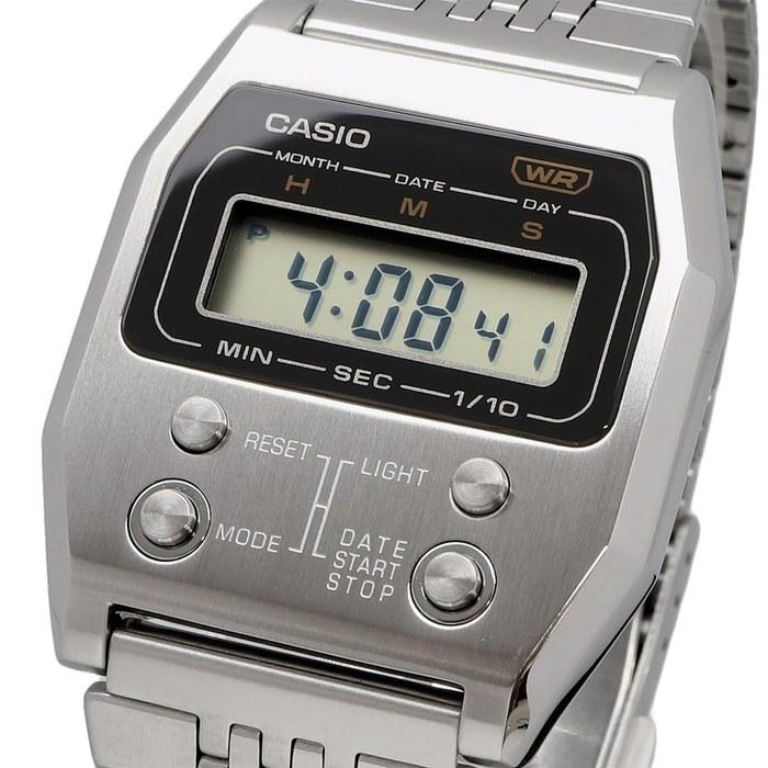 CASIO A1100D-1 Digital Watch - Vintage Series - Silver