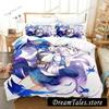 Azur Lane Luxury Bedding Set Japan Anime Cartoon Duvet Cover Set Comforter Bedspread Linen Twin Single Size Printed Home Textile
