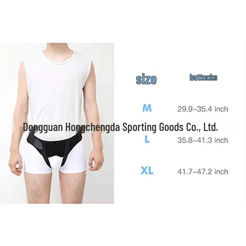 Double-Sided Inguinal Hernia Support Belt for Adults
