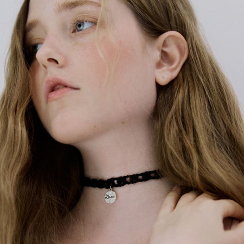 MERRYMOTIVE Love Vintage Crochet Knitted Choker