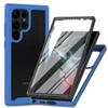 PET Screen Protector Armor Phone Case For Samsung Galaxy S25 Ultra S24 FE 5G S22 Plus Plastic TPU Frame Transparent Back Cover