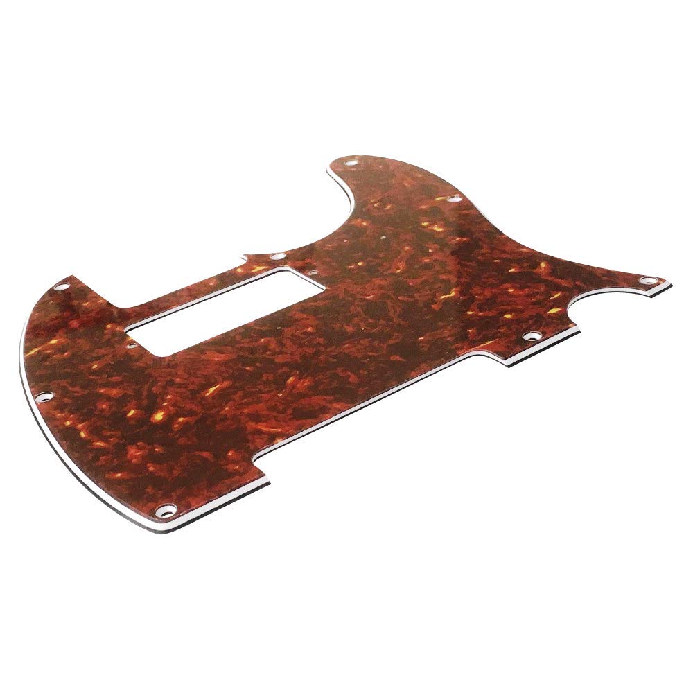 YJB PARTS Mini Humbucker PU Telecaster Made In Japan Tortoiseshell Hot-Rod(Mini-Hum) TL60's Pickguard, Inch, (Red 3P)